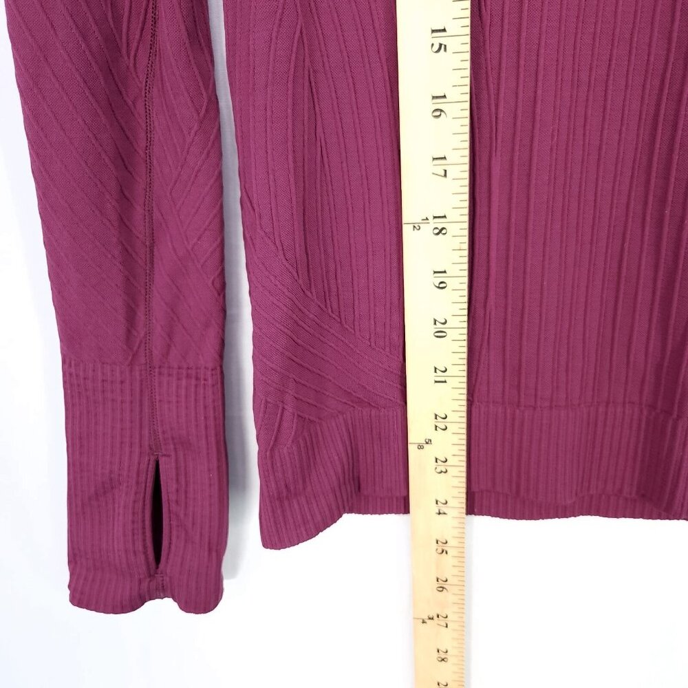 Lululemon Rest Less Pullover Top Women's 6 Long Sleeve Ribbed Thumb Holes - Picture 8 of 9